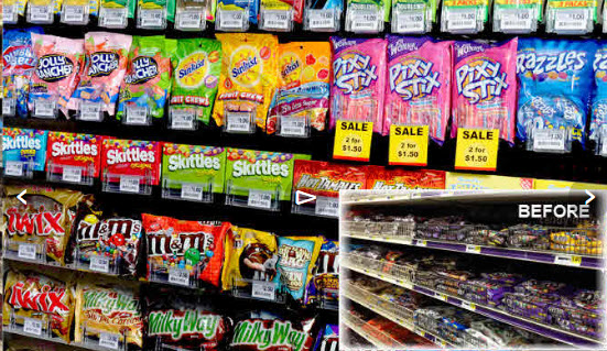 Wire Candy and Snack Racks Can Increase Your Sales 4 NEXT Pusher Tray System
